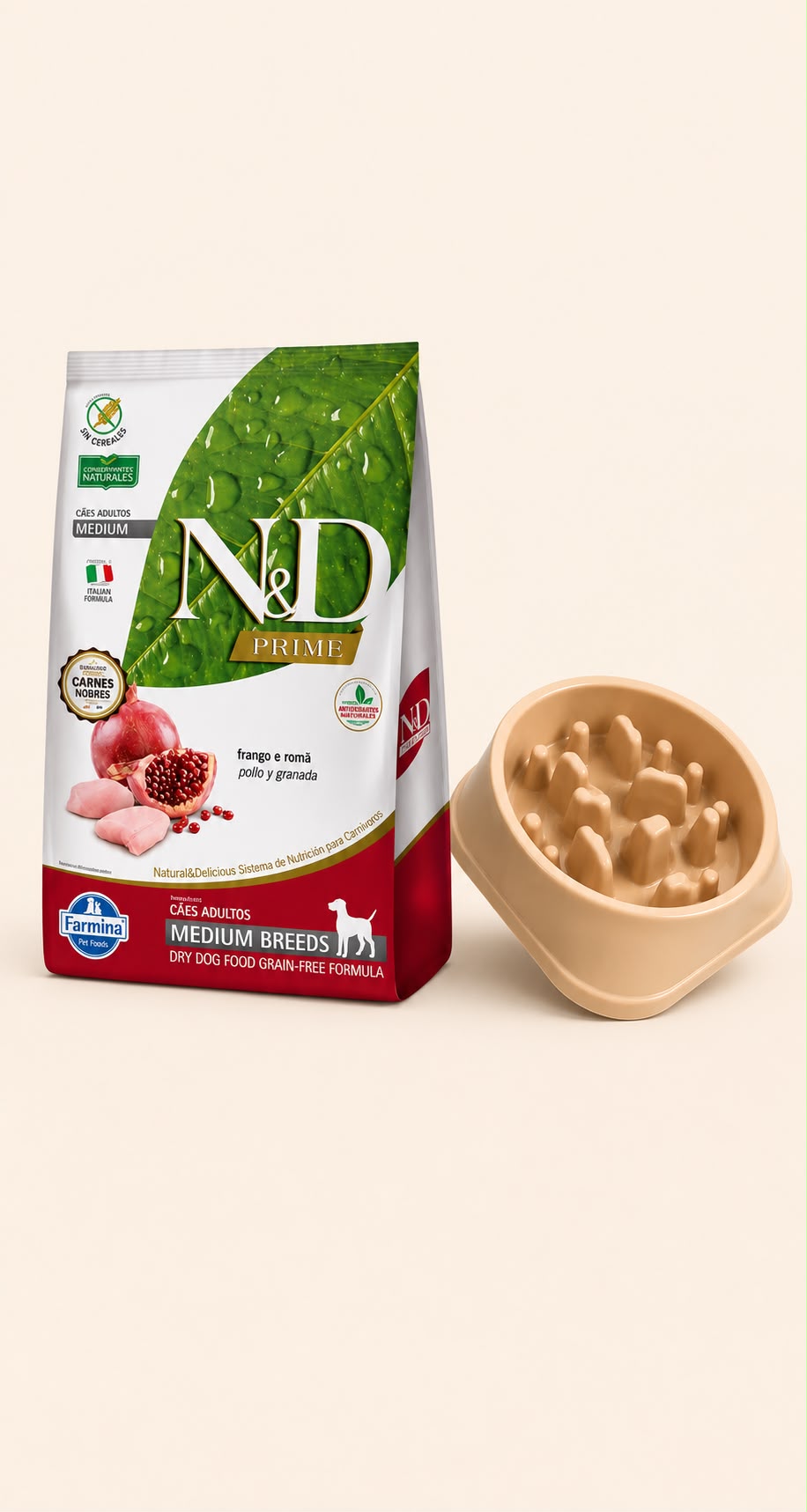 NYD PRIME ADULTO RAZA MEDIANA 10,1 kg + COMEDERO ANSIEDAD DE REGALO